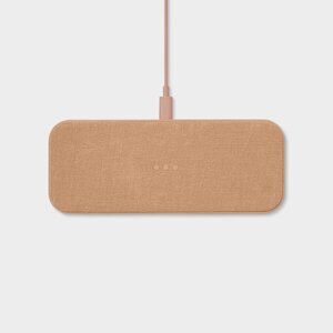 Dual Wireless Charging Pad (Qi): Courant Catch:2 Essentials Belgian Linen, NWOB